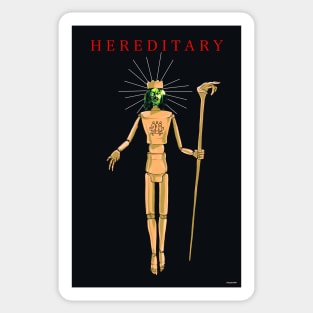 Hereditary Movie Art Paimon Statue and Charlie's Head Sticker